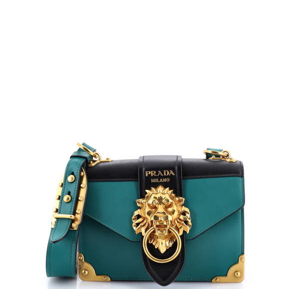 Prada Small Animalier Cahier Crossbody Bag Leather - Picture 1 of 7